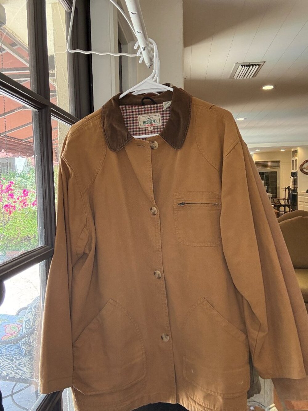 Vintage RedHead Canvas Work Coat Plaid Lined Large